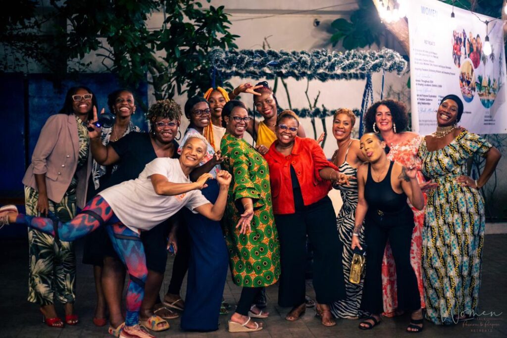Group of ladies at the passion and purpose retreat.
